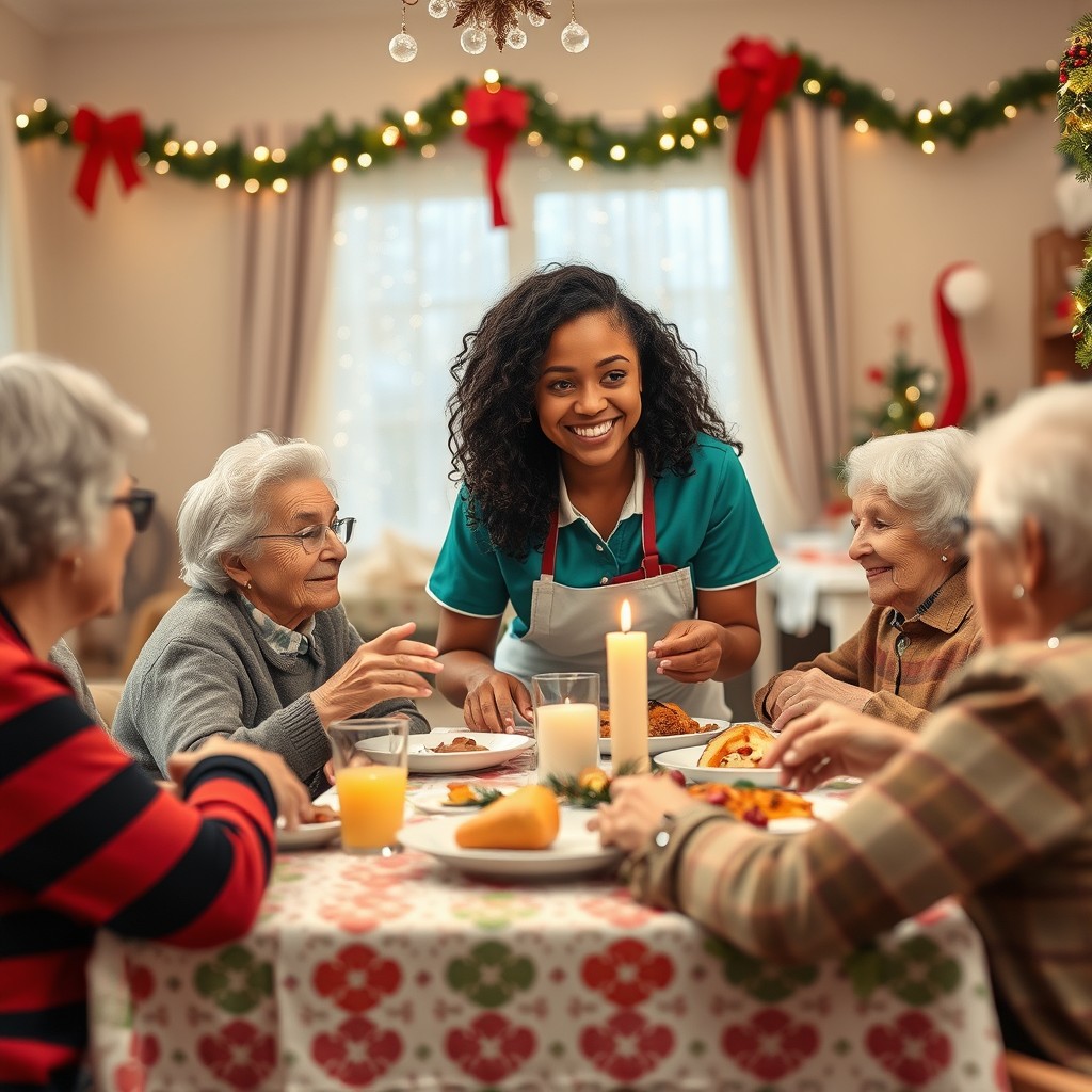 Residents celebrating a holiday